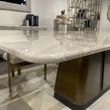 Compass Marble Pedestal Dining Table- Variation Available